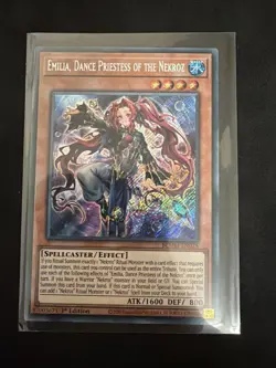 YuGiOh! Emilia, Dance Priestess of the Nekroz BLMM-EN025 Secret Rare 1st Edition - Image 1