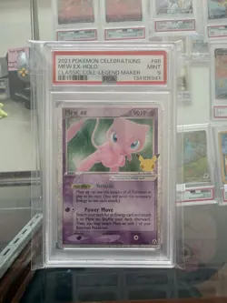 POKEMON 2021 Celebrations Classic Legend Maker MEW EX Holo #88 PSA 9 Mint RARE - Image 1