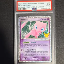 Pokemon Mew ex Classic Collection 88/92 Celebrations Holo PSA 9 EN - Image 1