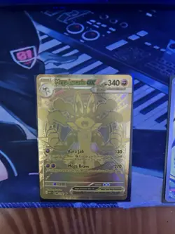 Pokemon 2025 Mega Lucario ex 188/132 Gold Mega Hyper Rare Mega Evolution NM - Image 1