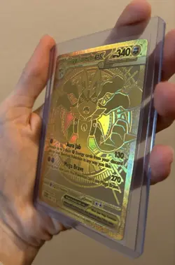 Pokemon Card Mega Lucario ex 188/132 Hyper Rare Gold Mega Evolution 2025 - Image 3