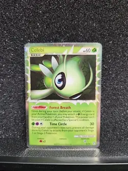 Pokemon TCG Celebi Prime 92/102 Ultra Rare HGSS Triumphant Card 2010 - Image 1