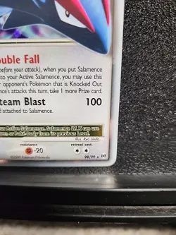 Pokemon TCG Salamence LV.X Arceus Holo Card 98/99 Rare NM - Image 4