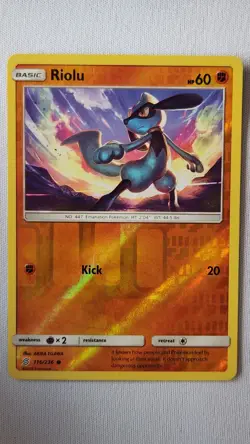 Riolu 116/236 Pokemon Card TCG SM Unified Minds Reverse Holo NM - Image 1