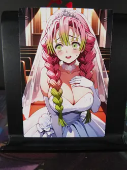 Mitsuri Kanroji Demon Slayer Custom Art Card NM Anime Sexy Waifu CCG Collectible - Image 1