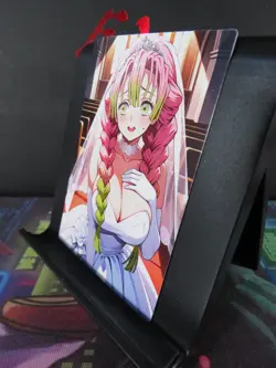 Mitsuri Kanroji Demon Slayer Custom Art Card NM Anime Sexy Waifu CCG Collectible - Image 2