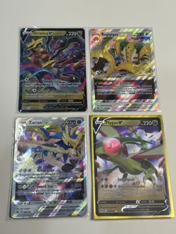 Pokemon Vstar / V Ultra Rare 4 Card Bundle NM Flygon, Giratina, Zacian, Reg. - Image 3
