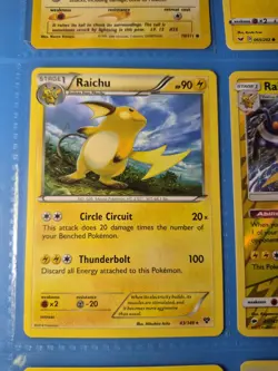 Pikachu & Raichu 9-Card Lot w/ 2010 HGSS03 Black Star Promo Pokemon TCG WOTC - Image 5