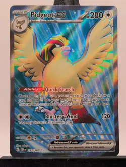 Pidgeot ex - 217/197 - Ultra Rare - Obsidian Flames - Pokemon Card - NM/M - Image 1