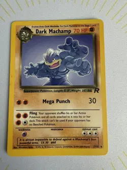 Pokemon Dark Machamp TCG Team Rocket Card 27/82 Regular Rare 💪 - Image 2
