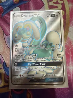 Drampa GX - 142/145 - Pokemon Guardians Rising Sun Moon Full Art Rare Card LP - Image 1