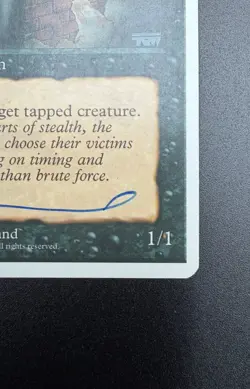 MTG; Royal Assassin; Signed/Autograph; Revised Edition; Artist Tom Wanerstrand; - Image 4