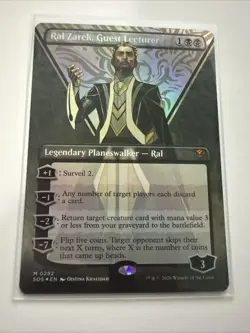 Ral Zarek, Guest Lecturer X1 BORDERLESS FOIL -NM/M- Secrets of Strixhaven - Image 1