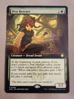 BRAND NEW Pest Rescuer (Extended Art) Commander: Secrets of Strixhaven Regular - Image 1