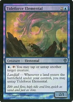 MTG - Worldwake - Tideforce Elemental - Foil - NM - Image 1