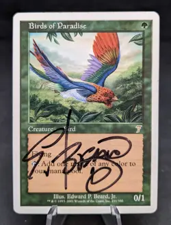 Birds of Paradise | MTG Magic the Gathering 7th Edition | Artist Signed | DMG - Image 1
