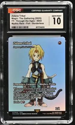 RAGAVAN, NIMBLE PILFERER Final Fantasy Zidane Tribal Foil Mythic CGC 10 MTG - Image 1