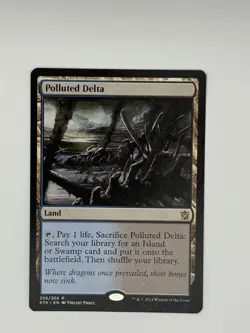 4x Polluted Delta Khans Of Tarkir NM Magic The Gathering MTG Playset - Image 5