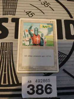 MTG Crusade 4th Edition Banned Card MP/HP Rare Reserved List Magic Card (386) - Image 1