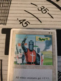 MTG Crusade 4th Edition Banned Card MP/HP Rare Reserved List Magic Card (386) - Image 4