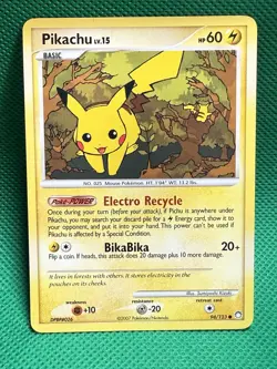 Pikachu 94/123 NM Double Bika Forest Artwork Mysterious Treasures Pokemon Card! - Image 1