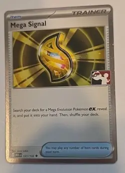 Mega Signal Holo Pokemon Play Prize Pack Series 8 Promo Pokemon Card Cosmo Holo - Image 1