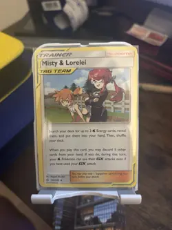 Misty and Lorelei 199/236 Tag Team Trainer Pokemon Card Near Mint Condition - Image 1