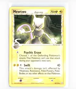 2006 Pokemon EX Holon Phantoms Mewtwo Delta Species non holo #24/110 NM - Image 1
