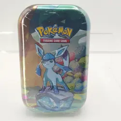 NEW Pokemon Scarlet & Violet Prismatic Evolutions Mini Tin Sealed Glaceon - Image 1