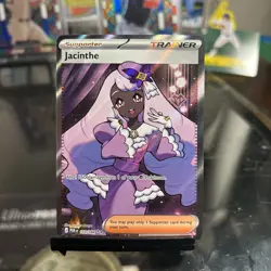 Pokemon TCG Jacinthe 110/088 Full Art Trainer – Perfect Order – Near Mint - Image 1