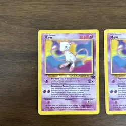 Pokemon TCG: 1999-2000 Vintage Rare -- Mew Promo #8 WOTC Black Star LP - Image 2