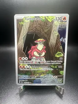 Pokemon Turtonator 146 /142 Illustration Rare Stellar Crown NM EN - Image 1