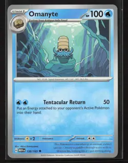 Omanyte #138/165 SV: Scarlet & Violet 151 Uncommon Pokemon TCG NM/M - Image 1