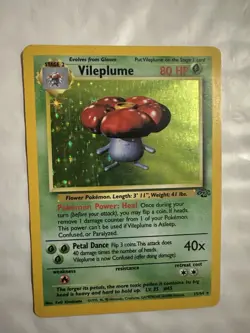 Pokemon TCG: Vileplume (15/64) - Jungle, Holo LP - Image 1