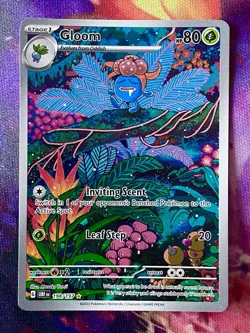 Pokemon Gloom 198/197 Obsidian Flames Illustration Rare Holo Near Mint Condition - Image 1
