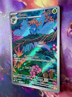 Pokemon Gloom 198/197 Obsidian Flames Illustration Rare Holo Near Mint Condition - Image 2