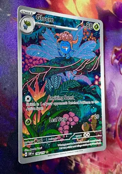 Pokemon Gloom 198/197 Obsidian Flames Illustration Rare Holo Near Mint Condition - Image 3