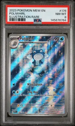 2023 POKEMON MEW EN-151 #176 POLIWHIRL ILLUSTRATION RARE - Image 1