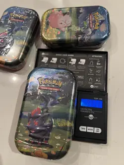Pokemon Ascended Heroes Mini Tin - HEAVY 100.34g, possible GOD PACKU LOT OF 3 - Image 3