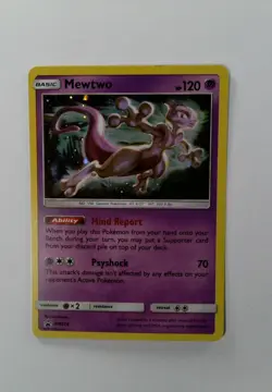 Pokemon TCG Mewtwo SM214 Sun & Moon Black Star Promo Cosmos Holo NM - Image 1