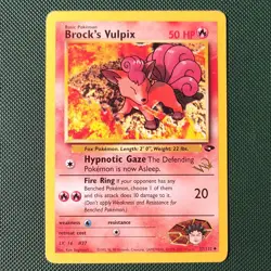 Wizards Brock's Vulpix [W Stamped] Wotc Promo 037/132 2000 English HP 50 - Image 1