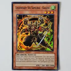 Legendary Six Samurai - Kageki - SDWA-EN017 - VLP - Super Rare - 1st ed - Yugioh - Image 1