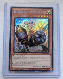 Tri-Brigade Springans Kitt BPRO-EN025 1st Secret Rare Yugioh - Image 1