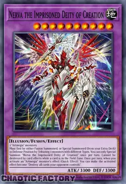 YUGIOH DUAD-EN033 Nerva the Power Patron of Creation Secret Rare 1st Edition NM - Image 1