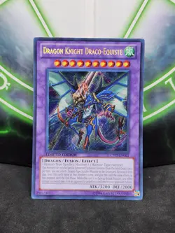Yugioh Dragon Knight Draco-Equiste CT07-EN003 Secret Rare Limited Edition NM - Image 1