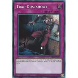 YUGIOH RA05-EN077 Trap Dustshoot Secret Rare 1st Edition NM - Image 1