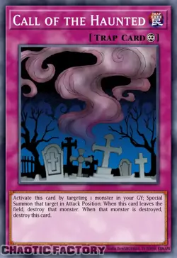 YUGIOH RA05-EN076 Call of the Haunted Secret Rare 1st Edition NM - Image 1