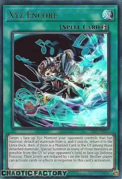 YUGIOH RA02-EN059 Xyz Encore Ultra Rare 1st Edition NM - Image 1