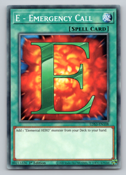 E - Emergency Call - LDS3 EN108 - Common - 1st Edition Yugioh - Image 1