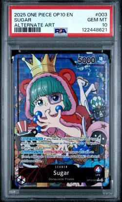 2024 ONE PIECE ROYAL BLOOD #OP10-003 SUGAR ALT ART PSA 10 - Image 1